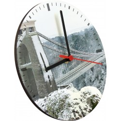 ساعة حائط خشبية مقاس (20x20cm)