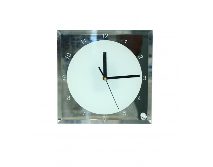 ساعة زجاجي  حجم (ارتفاع 200MM عرض 200MM)