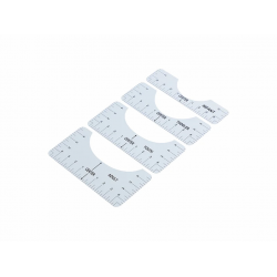 مسطرة توسيط الطباعة على الملابس (4مقاسات)